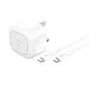 Belkin BoostCharge Compact USB-C Charger 30W + USB-C To USB-C Cable WCA008MY1MWH-B6