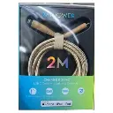 Ravpower 2Mtr Charge&Sync Braided USB-C to Lightning Cable Gold RP.CB1018.GD