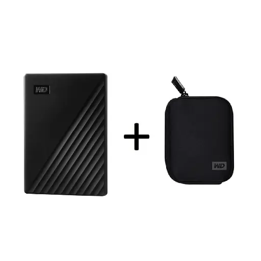 [6290361185414] WD My Passport 1TB USB 3.0 Portable External Storage with Carry Case WDBYVG0010BBK-WESN