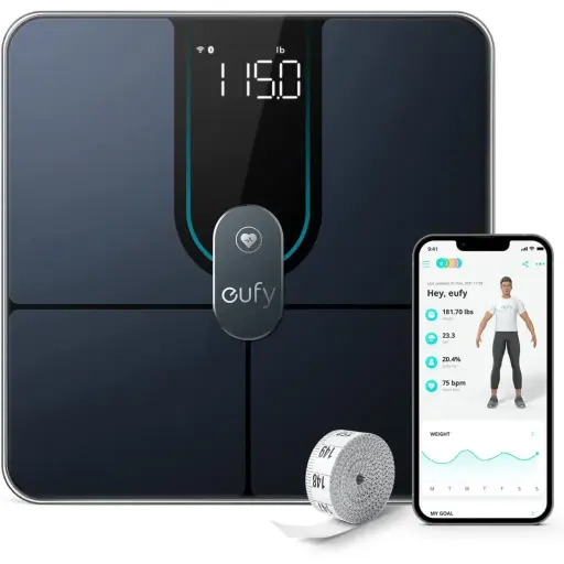 [194644097219] Anker Eufy Smart Scale P2 Pro Black T9149K11