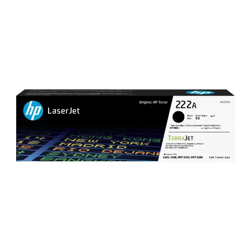 [195161016349] HP 222A Black Original LaserJet Toner Cartridge W2220A