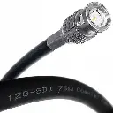 Canare 80Mtr 75-Ohm Mobile 12G-SDI UHD Video Coax Cable With 12G BNC Connector & Canare CB055W Cable Boot