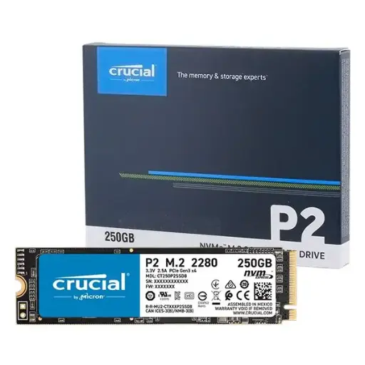 [649528823410] Crucial P2 NVMe M.2 Solid State Drive CT P2SSD8 (250GB) 