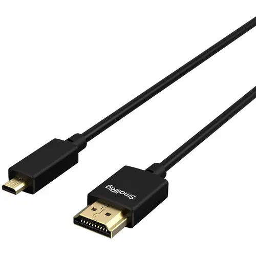 [6941590017723] SMALLRIG ULTRA SLIM 4K Micro HDMI to Full HDMI CABLE (D to A) 100cm 4795