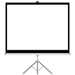 Porodo 100-Inch Portable Projection Screen with Stable Tripod Stand White PDTET100WH