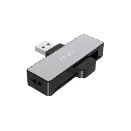Pawa Mini Single Slot Smart Card Reader Dual Type USB-A & USB-C PW-ATCDR121-BK