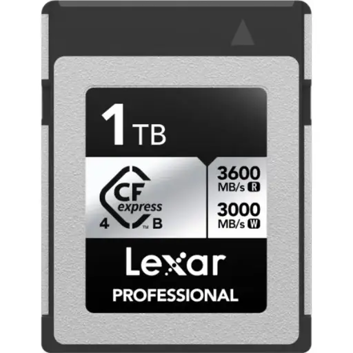 Lexar Professional 1TB CFexpress Type B Card Series, up to 3600MB/s read 3000MB/s Write Speed LCXEXS4001T-RNENG