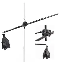 Andoer Overhead Boom Arm Top Light Stand 75-138cm for Softbox Light 