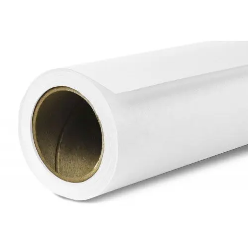 [129BDA2] BD Seamless Bacdrop Paper Background Approx 1.35x11Mtr  Super White 129BDA2