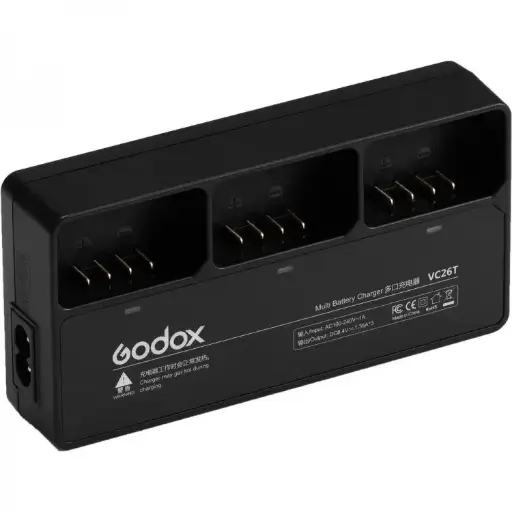 [6952344219164] Godox VC26T Multi-Battery Charger for VB26 (V1 Flash) 