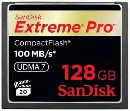 [619659065577] SanDisk Extreme 128GB 100Mbps Compact Flash Card SDCFXP-128G-X46