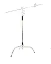 PhotoTech PTC-40KIT 40" C-Stand Silver Stanless Steel With Boom Arm