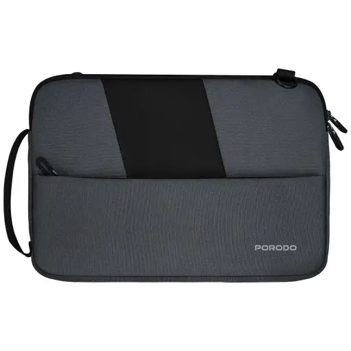 [6284302759444] Porodo Lifestyle Ruvell 16-Inch Laptop Sleeve Grey PDLFSTDL16GY