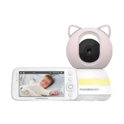 Powerology Monitor & App Baby Camera Pink PSM003