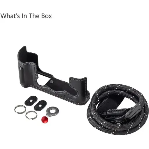 [6941590026114] SmallRig Leather Half Case Kit for FUJIFILM X-T30 / X-T30 II / X-T30 III (Black) 5669