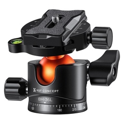 K&F Concept BH-36L 36mm Panoramic Ball Head (1/4in QR, 16kg)