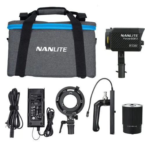 [6949987424420] Nanlite Forza 60B II LED Bi-Color Spot Light 