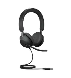 Jabra Evolve2 40 Stereo Headset (MS Teams, USB-C) - Black