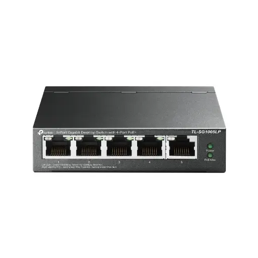 [6935364052720] TP-Link TL-SG1005LP 5-Port Gigabit Desktop PoE+ Switch 
