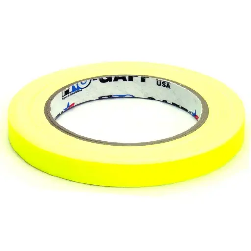 [6974157301690 Yellow] KUPO Fluoresent Gaffer Tape Yellow 12mmx15yd CSS-1215Y