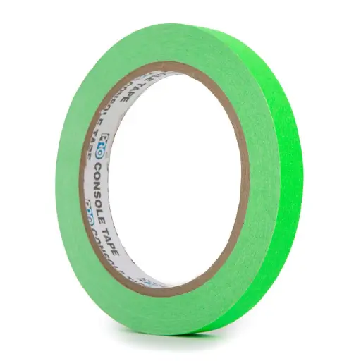 [6974157301690 Green] KUPO Fluoresent Gaffer Tape Green 12mmx15yd CSS-1215GN