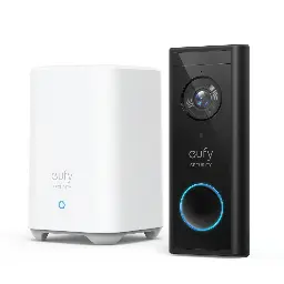 Anker Eufy Security 2K HD Resolution Battery Powered Video Door Bell with HomeBase E82101W4
