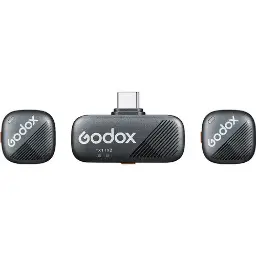 Godox Cube-SC 2-Person Wireless Microphone for USB-C Mobile Devices Black Cube-SC Kit 2 B