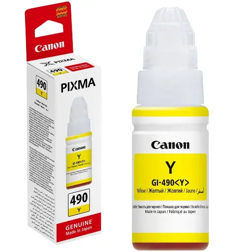 [4549292041781] Canon  Pixma GI-490Y Genuine Yellow Ink Bottle Cartridge