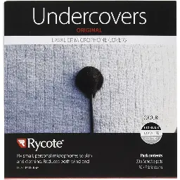 Rycote Undercovers Lavalier Wind Cover (10 Black, 10 Gray, 10 White, Stickies) 065504