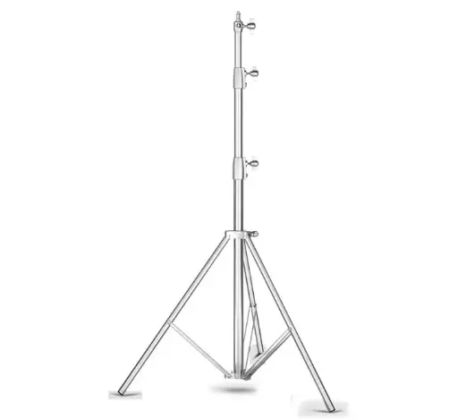 [PTS-280] PhotoTech PTS-280 280cm Light Stand Silver Finish with fixed Spigot and Spring Cushioning