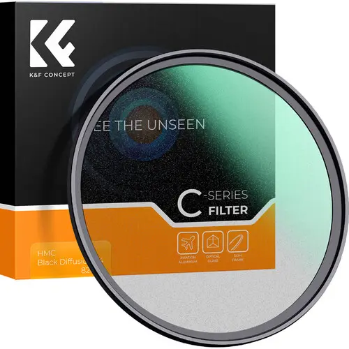 [KF01.2250] K&F Concept C-Series 77mm Grade1/4 Black Diffusion Filter KF01.2250